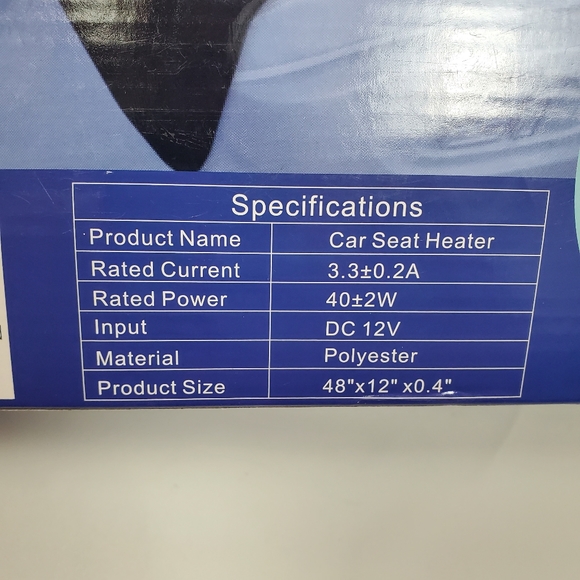 Universal Fit Car Seat Heater Warmer, Heated Seat Cover with Auto Shut Off - Picture 4 of 12